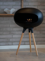 IGNA Ovalis Base fritstående biopejs - Black, Black Suspension, Light Wood Short